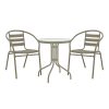 130 000119 8 Kompa pakoworld director's chair, solid beech wood, walnut - Nexus grey fabricOutdoor furniture > Garden armchairs