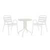 130 000123 5 Watson-Sussie pakoworld dining table anthracite metal-glass 70x70x70cmOutdoor furniture > Garden food table