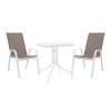 130 000126 5 Vergo-Sussie pakoworld dining table black metal Φ60x70cmOutdoor furniture > Garden food table