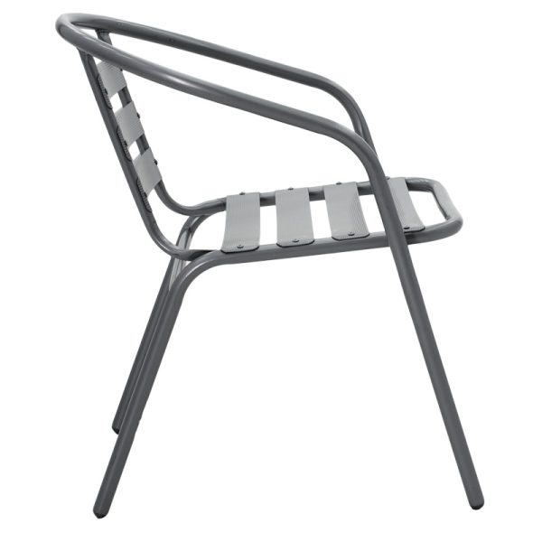 130 000134 3 2 Watson-Tade pakoworld dining table anthracite metal-glass 70x70x70cmOutdoor furniture > Garden food table