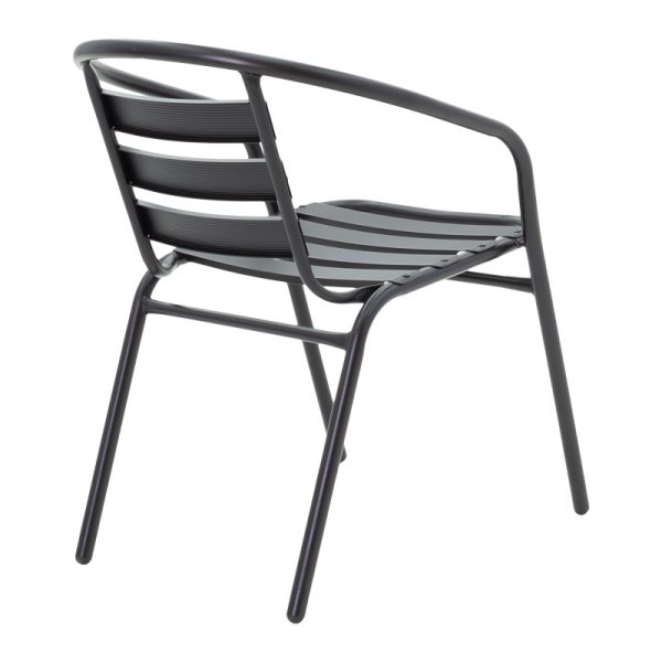 130 000138 2 1 Vergo-Tade pakoworld dining table black metal Φ60x70cmOutdoor furniture > Garden food table
