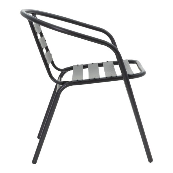 130 000138 3 1 Vergo-Tade pakoworld dining table black metal Φ60x70cmOutdoor furniture > Garden food table