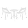 130 000143 1 Watson-Tade pakoworld dining table set of 3 pieces champagne-glass metal D60x70cmOutdoor furniture > Garden food table
