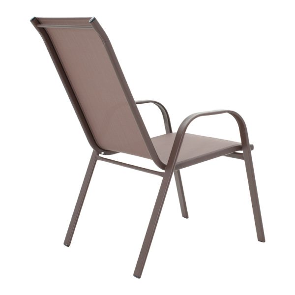 130 000147 2 2 Vergo-Calan pakoworld dining table brown metal Φ60x70cmOutdoor furniture > Garden food table