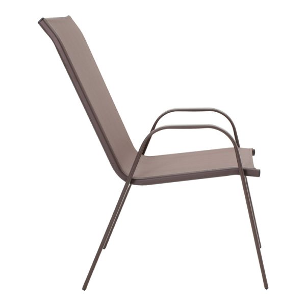 130 000147 3 2 Vergo-Calan pakoworld dining table brown metal Φ60x70cmOutdoor furniture > Garden food table