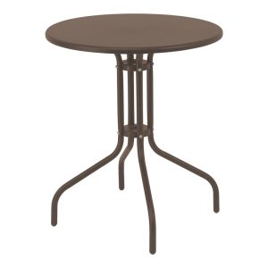 130 000147 4 2 Vergo-Calan pakoworld dining table brown metal Φ60x70cmOutdoor furniture > Garden food table