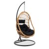 131 000004 11 Obbi pakoworld armchair metal-pe in brown color 54x56x73cmOutdoor furniture > Garden armchairs
