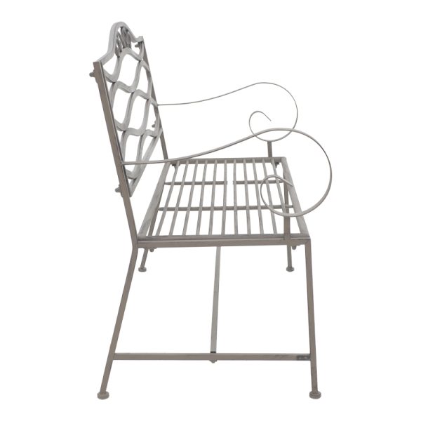 137 000008 2 4 Benko pakoworld metal bench in bronze shade 114x45x95cmOutdoor furniture > Garden benches
