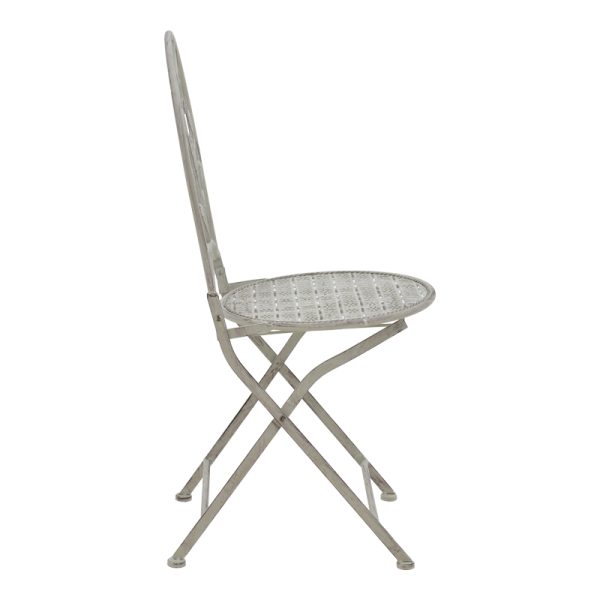 137 000010 3 9 Dining set 3pcs Abriel pakoworld grey antique metalOutdoor furniture > Garden food table