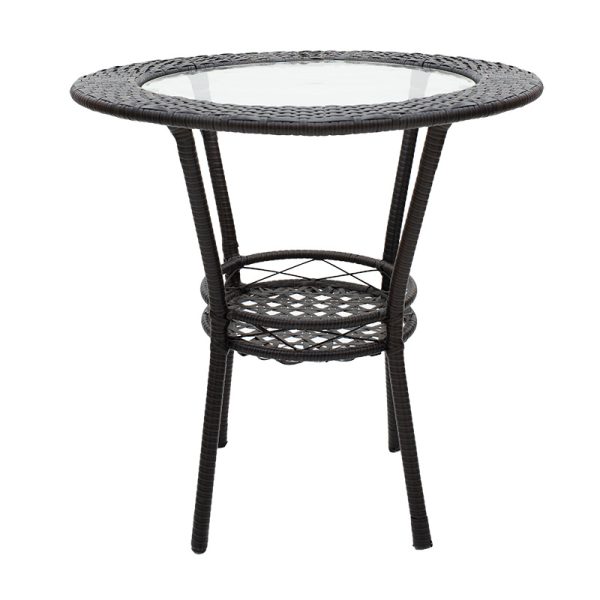140 000028 2 6 Lounge set 3pcs Saylor pakoworld metal-pe rattan brownOutdoor furniture > Garden lounge sets