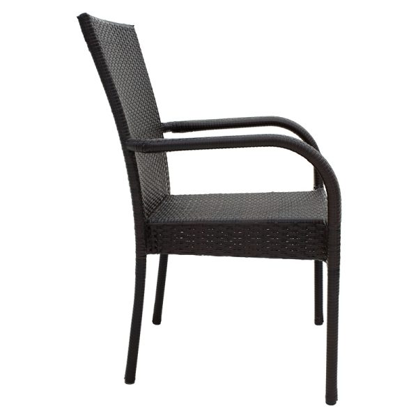 140 000032 2 2 Armchair Laura pakoworld metal-pe rattan brownSPRING OFFERS