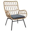 140 000045 7 Stool Ridley pakoworld wood-pu black 51x34x61.5cmSPRING OFFERS