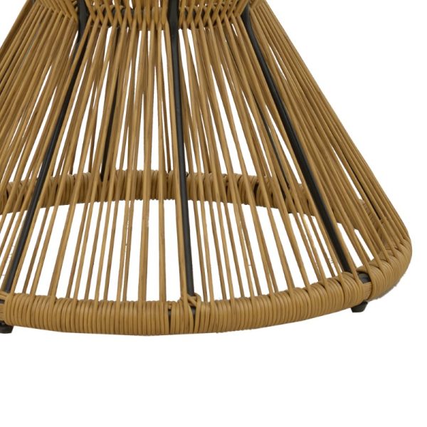 140 000053 3 9 Table Mabil pakoworld rattan natural-glass D50x55cmOutdoor furniture > Coffee tables
