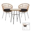 140 000057 6 Extension table Lafla pakoworld aluminium dark grey 160-240x100x75cmOutdoor furniture > Garden dining sets