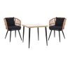 140 000065 7 Vergo-Tade pakoworld dining table black metal Φ60x70cmOutdoor furniture > Garden food table