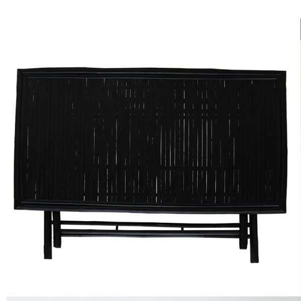 141 000017 2 3 Badou pakoworld folding bamboo table black 150x80x77cmSPRING OFFERS