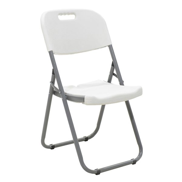 142 000006 10 Commericial folding camping chair Edison pakoworld with metal and reinforced frame colour whiteOutdoor furniture > Catering furniture