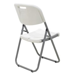 142 000006 2 7 Commericial folding camping chair Edison pakoworld with metal and reinforced frame colour whiteOutdoor furniture > Catering furniture