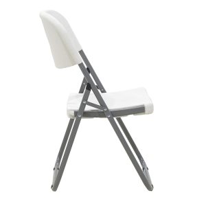 142 000006 3 7 Commericial folding camping chair Edison pakoworld with metal and reinforced frame colour whiteOutdoor furniture > Catering furniture