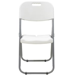142 000006 4 7 Commericial folding camping chair Edison pakoworld with metal and reinforced frame colour whiteOutdoor furniture > Catering furniture