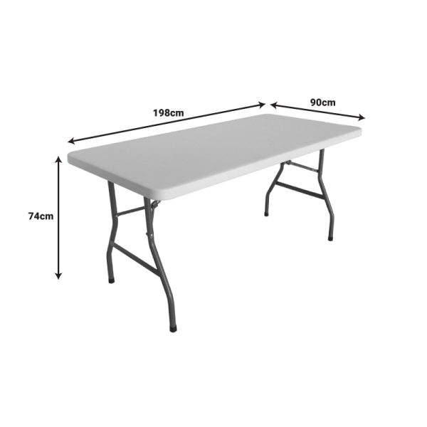 142 000017 2 3 Catering-conference table Aprilia pakoworld white one-piece surface 198x90x74cmOutdoor furniture > Catering furniture