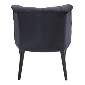 146 000018 3 1 Armchair Loreta pakoworld velvet anthracite with black legs 55x57x78cmIndoor furniture > Living room armchairs