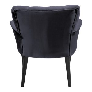 146 000073 4 1 Armchair Samara pakoworld velvet anthracite-black legs 54x71x79cmIndoor furniture > Living room armchairs