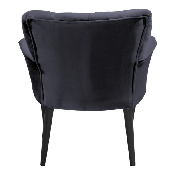146 000073 4 1 Armchair Samara pakoworld velvet anthracite-black legs 54x71x79cmIndoor furniture > Living room armchairs
