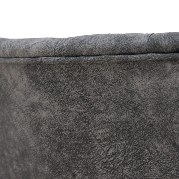 146 000074 3 2 Samara sofa pakoworld 2-seater anthracite velvet-black legs 130x55x79cmIndoor furniture > Sofas