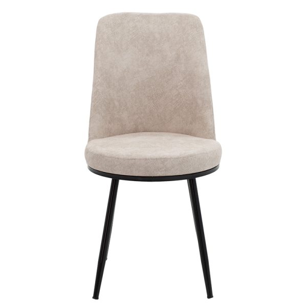 146 000078 3 2 Chair Farell pakoworld fabric grey antique-black leg.Indoor furniture > Chairs