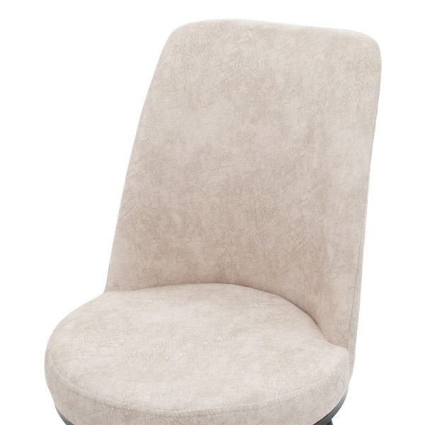 146 000078 4 2 Chair Farell pakoworld fabric grey antique-black leg.Indoor furniture > Chairs