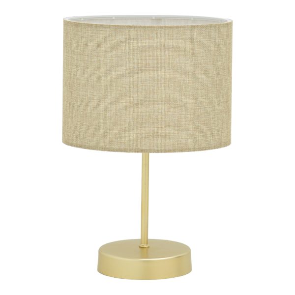 147 000007 7 Table lamp PWL-0961 pakoworld Ε27 beige brown-golden D22x32cmLighting > Table