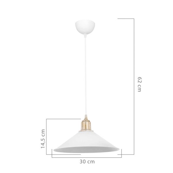 147 000011 2 11 Ceiling light PWL-0964 pakoworld Ε27 black-bronze antique D30x14.5cmLighting > Ceiling