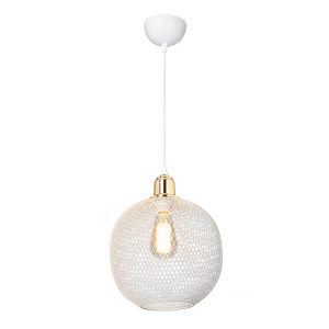 147 000035 12 Ceiling light PWL-0977 pakoworld E27 white-golden D26x33cmLighting > Ceiling