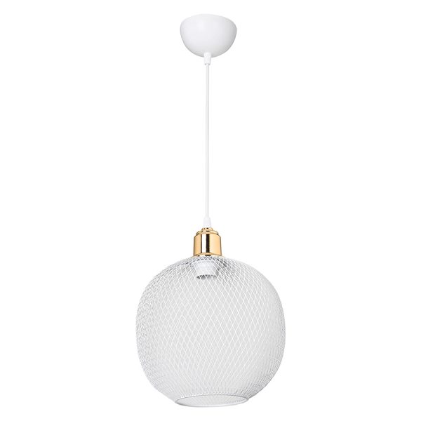 147 000035 2 10 Ceiling light PWL-0977 pakoworld E27 white-golden D26x33cmLighting > Ceiling