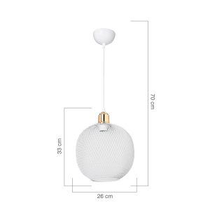 147 000035 3 10 Ceiling light PWL-0977 pakoworld E27 white-golden D26x33cmLighting > Ceiling