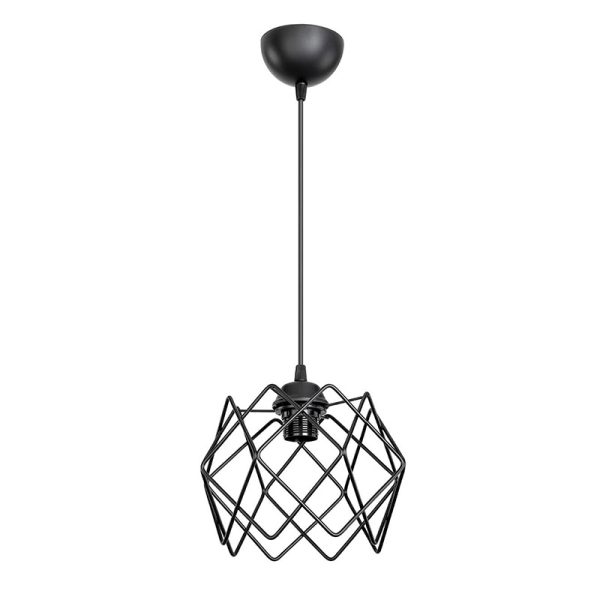 147 000037 2 15 Ceiling light PWL-1021 pakoworld Ε27 metal black D23.5x16cmLighting > Ceiling