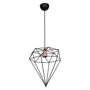147 000038 2 3 Ceiling light PWL-1022 pakoworld Ε27 metal black D30x35cmLighting > Ceiling