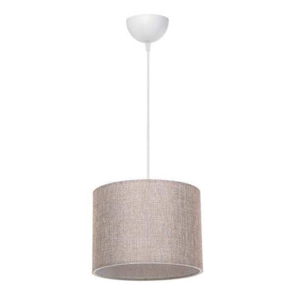 147 000058 12 Ceiling light PWL-1115 pakoworld Ε27 beige-white D22x16,5cmLighting > Ceiling