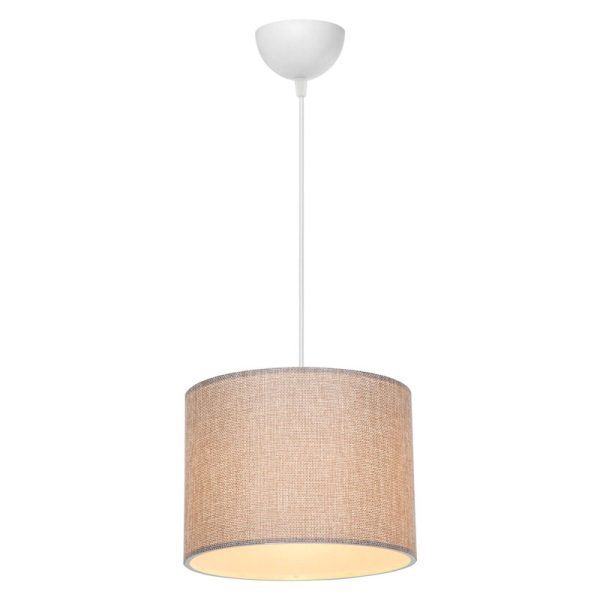 147 000058 2 10 Ceiling light PWL-1115 pakoworld Ε27 beige-white D22x16,5cmLighting > Ceiling