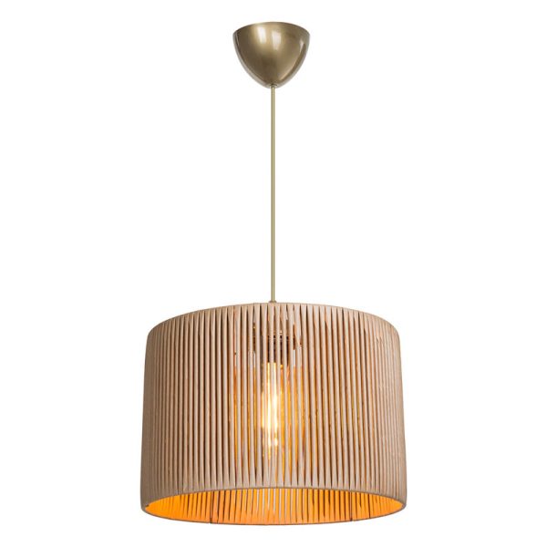147 000063 2 14 Ceiling light PWL-1118 pakoworld Ε27 natural D30x24cmBOHO CHIC > Luminaries