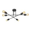 147 000069 11 Ceiling light PWL-1192 pakoworld Ε27 black metal D24x83cmLighting > Ceiling