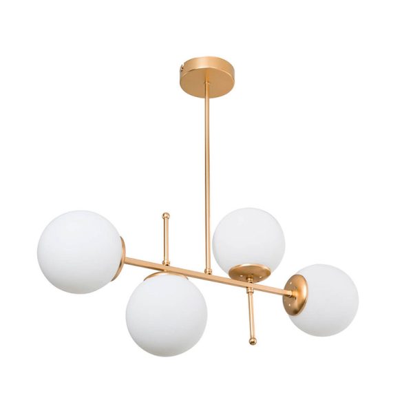 147 000078 14 Ceiling light PWL-1128 pakoworld Ε27 golden 70x20x35cmLighting > Ceiling