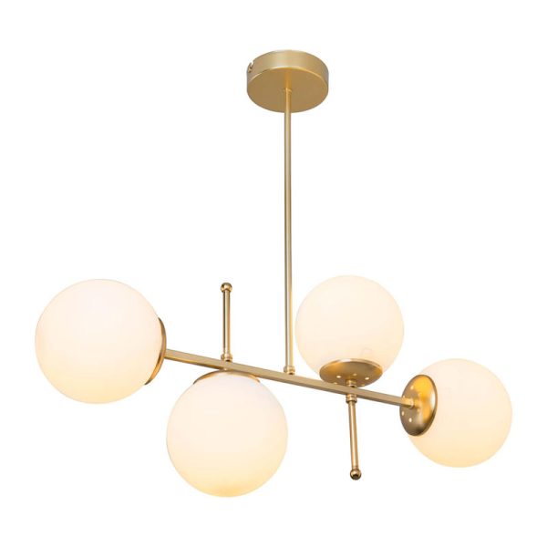 147 000078 2 12 Ceiling light PWL-1128 pakoworld Ε27 golden 70x20x35cmLighting > Ceiling