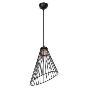 147 000113 6 Ceiling light PWL-1192 pakoworld Ε27 black metal D24x83cmLighting > Ceiling