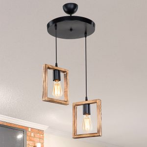 147 000137 2 9 Ceiling light Isolate pakoworld Ε27 walnut D43x83cmLighting > Ceiling