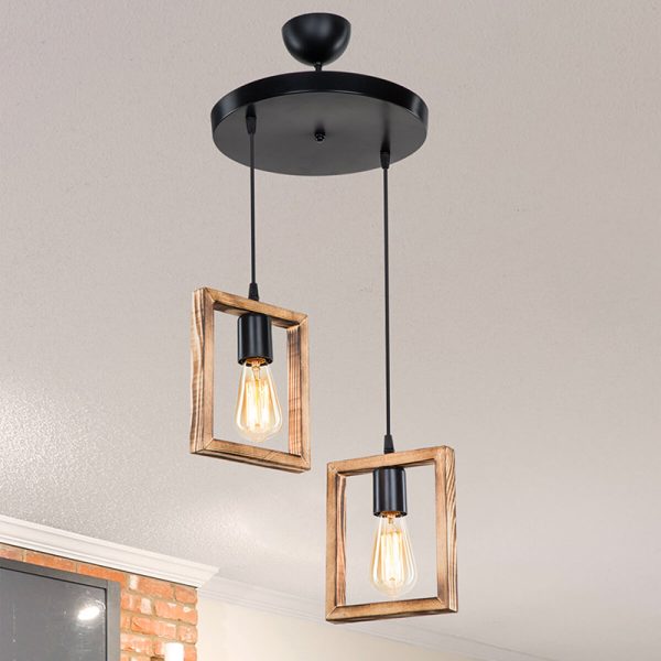 147 000137 2 9 Ceiling light Isolate pakoworld Ε27 walnut D43x83cmLighting > Ceiling