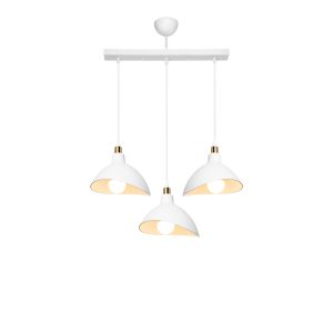 147 000170 2 3 Three-light ceiling lamp Triha pakoworld pp in white shade 60x22x90cmLighting > Ceiling