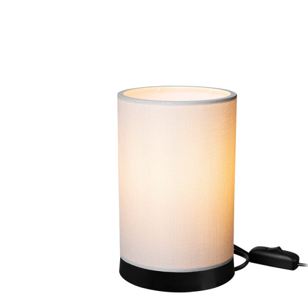 147 000178 2 2 Table lamp Fana pakoworld pvc in cream shade D14x21cmSPRING OFFERS