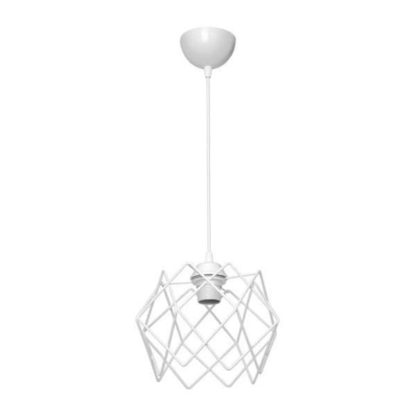 147 000181 6 Single-light E27 ceiling lamp Teeby pakoworld metal in white shade Φ22x17cmLighting > Ceiling